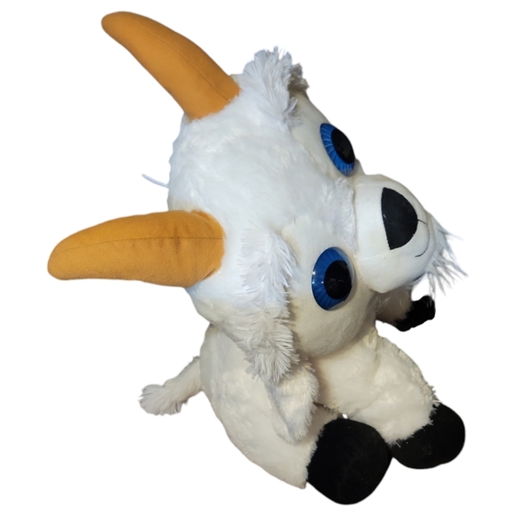 Vtg Stuffed Animal White Billy Goat Peekaboo Toys Plush Soft Big Eyes 22" - Picture 5 of 10